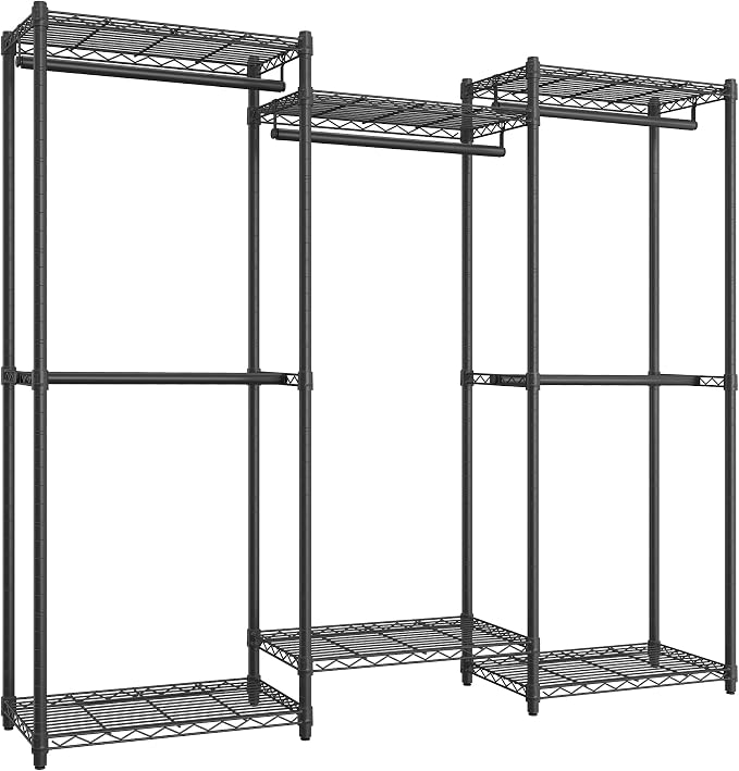 SONGMICS Heavy-Duty Clothes Rack, Garment Rack, Portable Closet, 68.7-Inch Wide - Image 7
