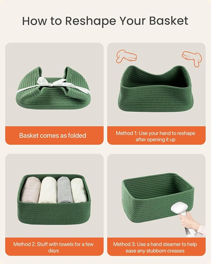 Small Woven Basket, Storage Basket - Image 7