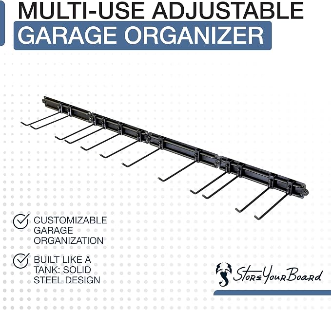 StoreYourBoard Garage Tool Organizer Wall Mount – Heavy Duty Garage Wall - Image 3