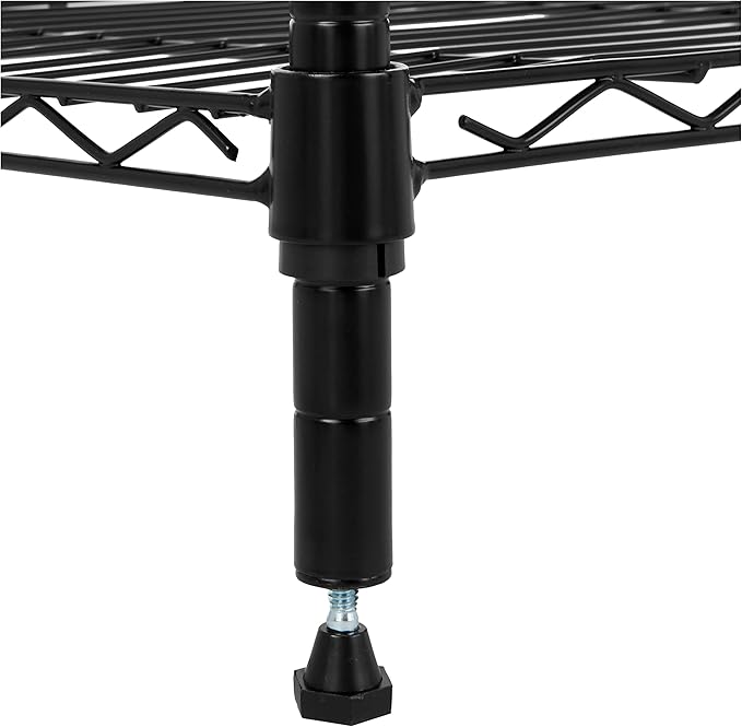 Amazon Basics 4-Shelf Adjustable Heavy Duty Steel Wire Rack Storage Shelving - Image 3