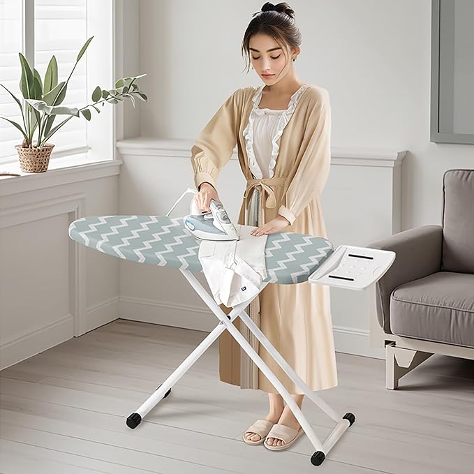 Ironing Board, Foldable Ironing Board Adjustable Height Compact Iron Board - Image 7