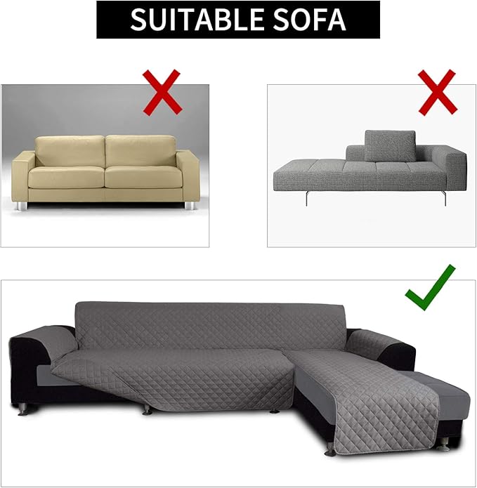 Easy-Going Sofa Slipcover L Shape Sofa Cover Sectional Couch Cover Furniture - Image 4