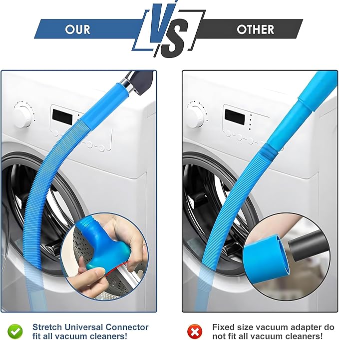 Upgraded Dryer Vent Cleaner Kit: Universal Vacuum Hose Attachment - Image 4