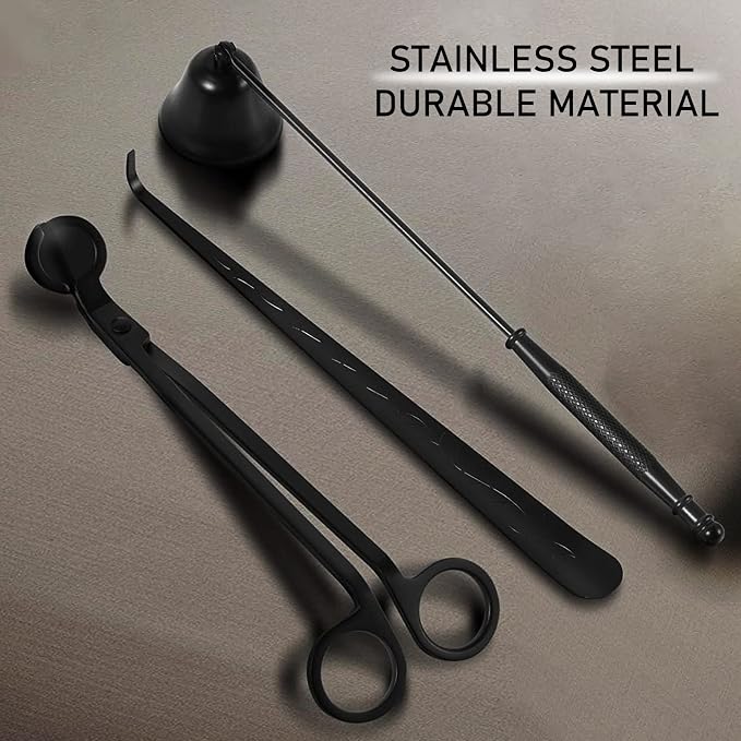3 in 1 Candle Accessory Set, Candle Wick Trimmer Cutter, Candle Snuffer & - Image 7