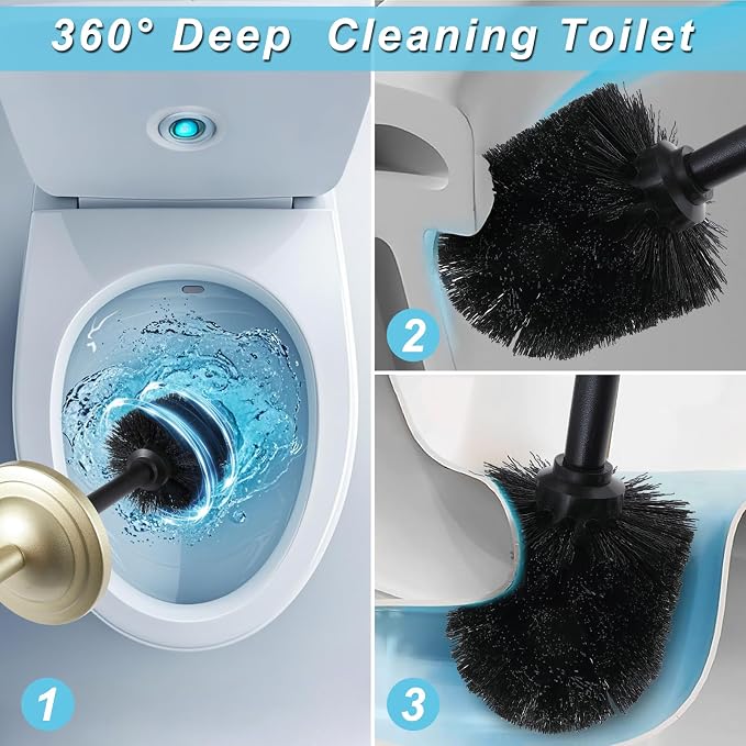 Stainless Steel 304 Toilet Brush and Holder, Toilet Bowl Brush - Image 2