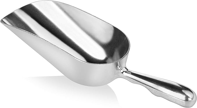 New Star Foodservice 34509 One-Piece Cast Aluminum Round Bottom Bar Ice Flour by NewStarFoodservice