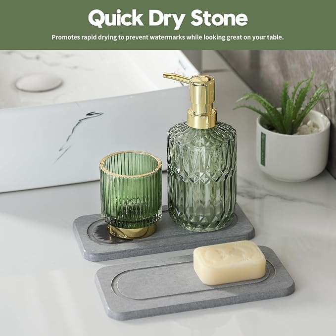 2Pack Diatomite Stone Water Absorbing Sink Tray - Image 2