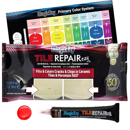 MagicEzy Tile Repair Kit: Porcelain Repair Kit by MagicEzy