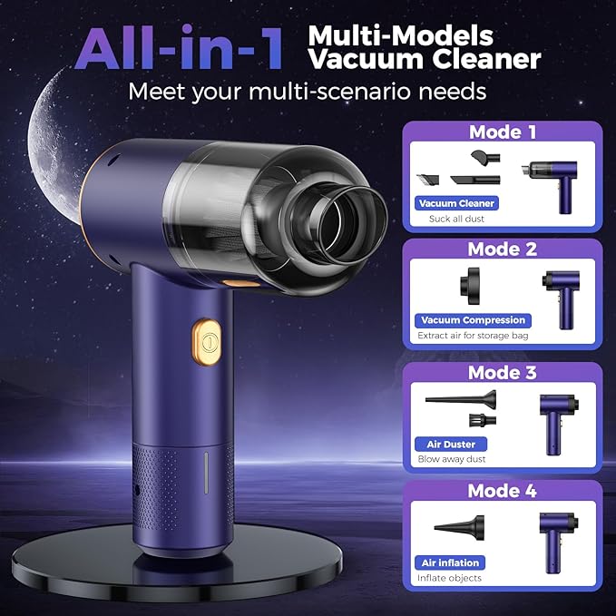 Handheld Car Vacuum Portable Cordless, 18000PA High Power Vacuum Cleaner - Image 5