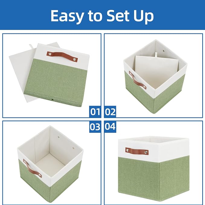 Temary Fabric Storage Bin 11x11 Cube Storage Bins - Image 7