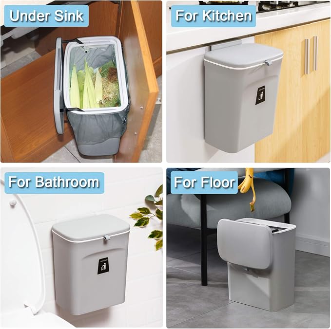 Tiyafuro 2.4 Gallon Kitchen Compost Bin - Image 6