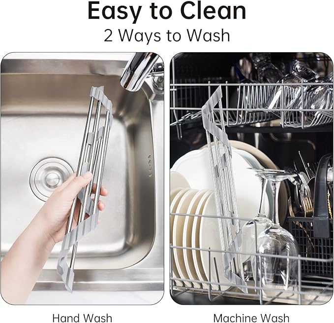 Tomorotec Triangle Roll-Up Dish Drying Rack - Image 5