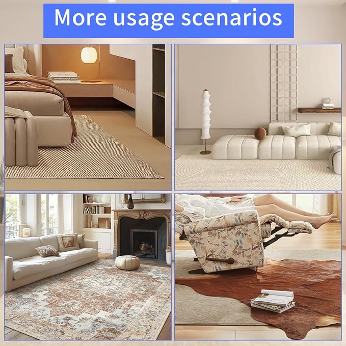 Felt Rug Pad, 10x14 Ft Extra Large Area Cushioned Carpet Liner, Thick Felt Pads - Image 5