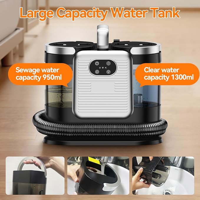 Portable Carpet and Upholstery Spot Cleaner Machine, Instant Heating Carpet - Image 3