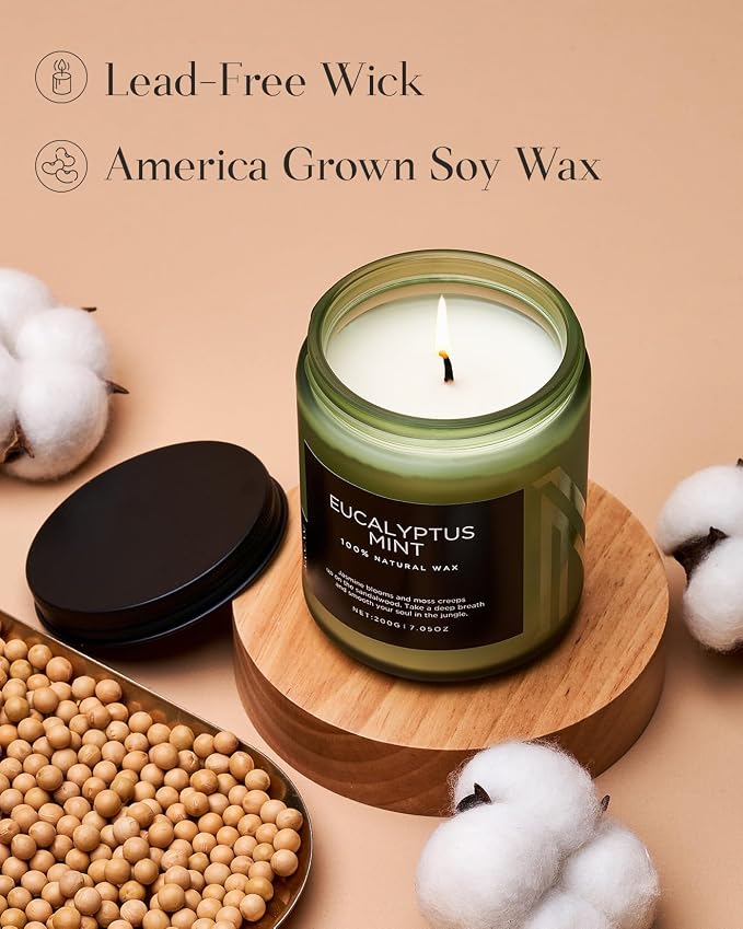 M&SENSE Eucalyptus & Mint Candles - Image 3