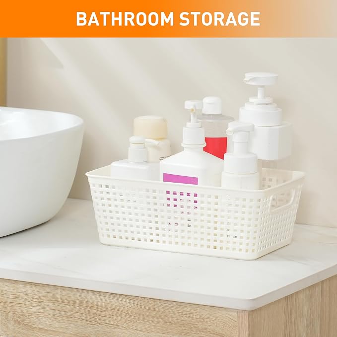 Plastic Storage Baskets With Lid, Storage Bins - Image 7