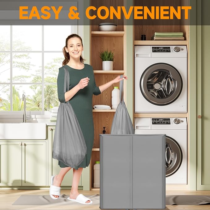 150L Double Laundry Hamper - Image 6