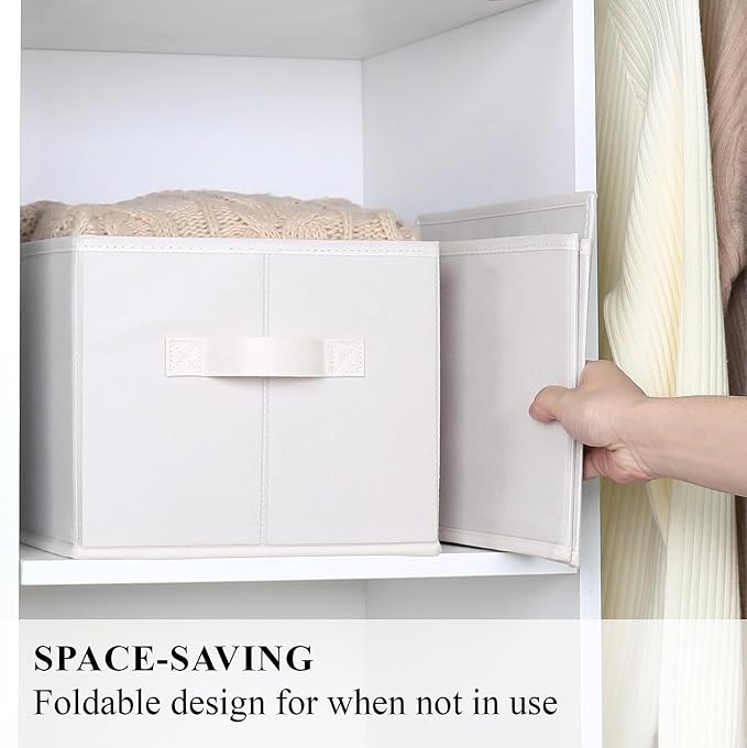 WUIKE Storage Baskets for Shelves, Fabric Storage Bins - Image 3