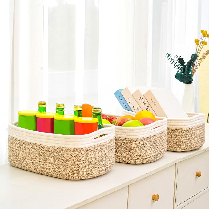 Small Baskets for Organizing, Decorative Storage Baskets for Shelves, Storage - Image 4