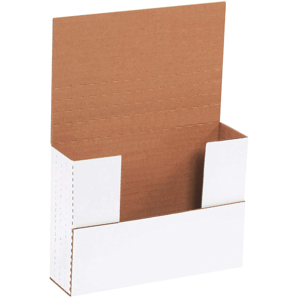 BOX USA White Easy-Fold Mailing Boxes, 7 1/2 x 5 1/2 x 2 Inches, Pack of 50, ...