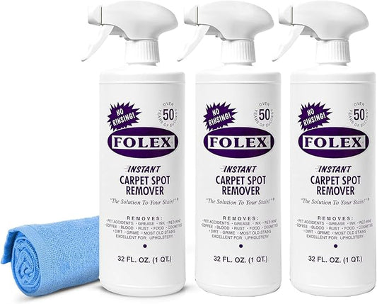 FOLEX Instant Carpet Spot Remover 32 oz – Powerful Stain Remover by FOLEX