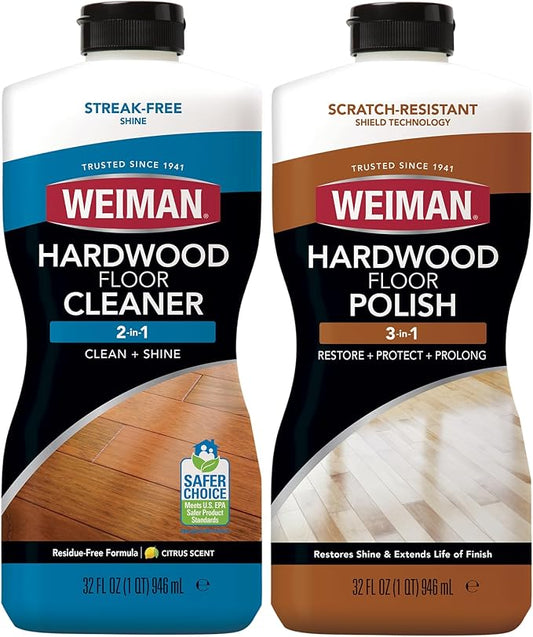 Weiman Hardwood Floor Cleaner and Polish Restorer Combo by Weiman