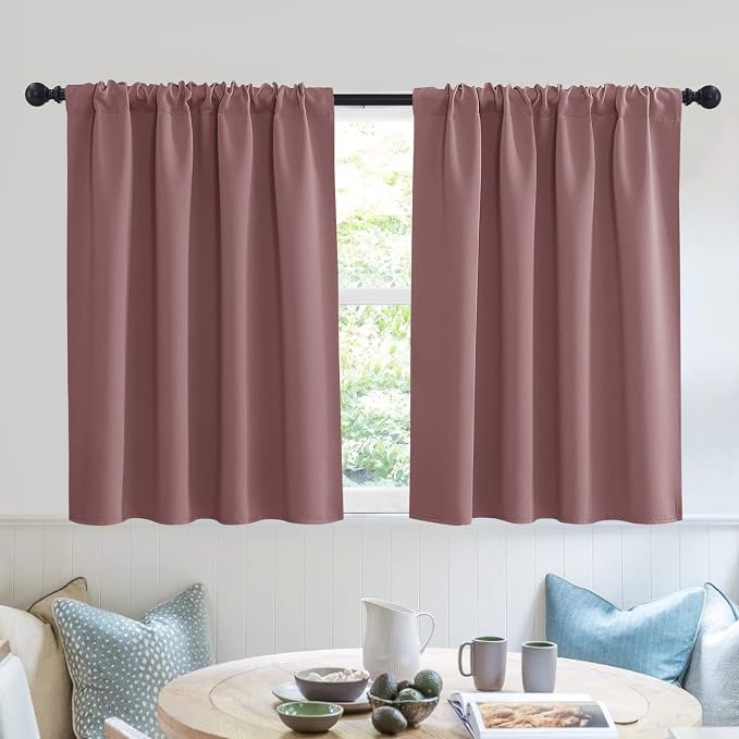 RYB HOME Kitchen Curtains Blackout by RYBHOME