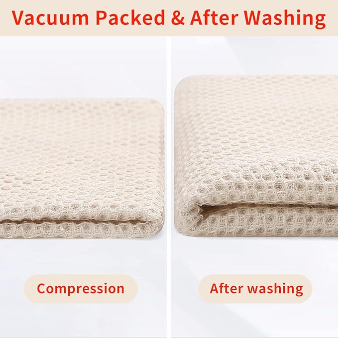 Homaxy 100% Cotton Waffle Weave Kitchen Dish Towels, Ultra Soft Absorbent Quick - Image 7