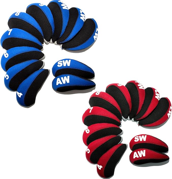 Golf Iron Club Head Covers Headcovers Set, Neoprene Golf Wedges Protective fits - Image 2