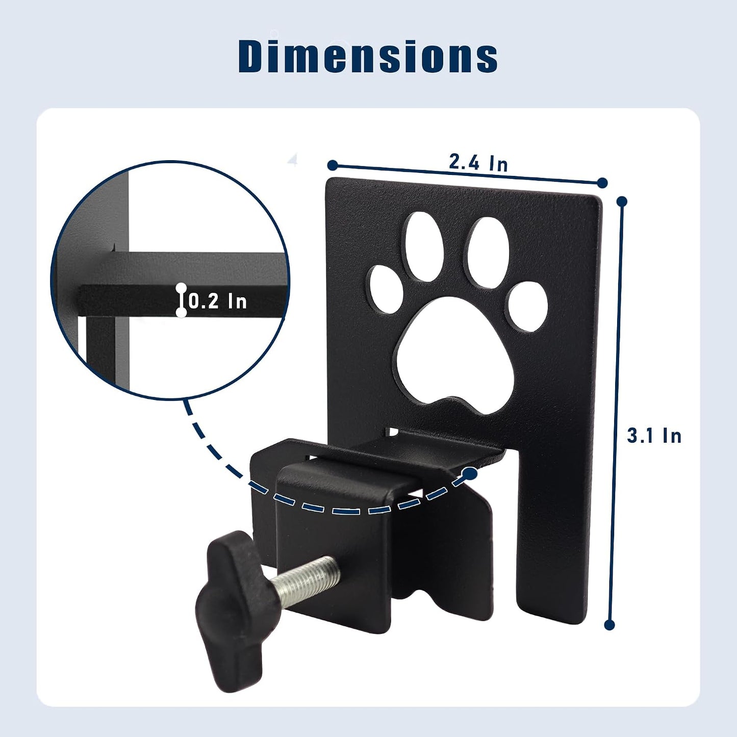Adjustable Non Slip Mattress Gaskets, Mattress Holder in Place Gripper for Bed Frame, Heavy Duty Anti-Slip Baffle Retainer Bar, Keep Mattress from Sliding Gripper, 6 PCS, Cute Paw