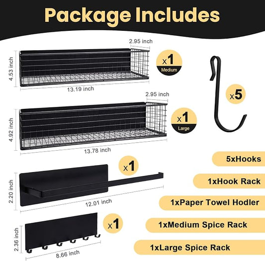 Magnetic Spice Rack for Refrigerator Magnetic Fridge Shelf for Kitchen Spice - Image 2