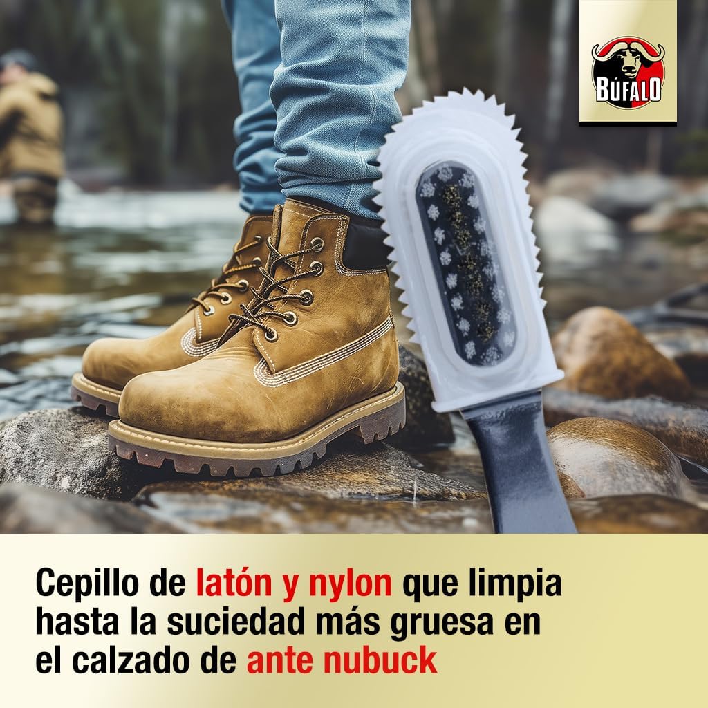 Búfalo Buffalo Suede Brush, colourless