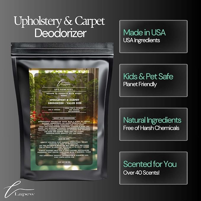 Spa Serenity Carpet Freshener Powder Refill 36 oz | Powerful Odor Eliminator - Image 5