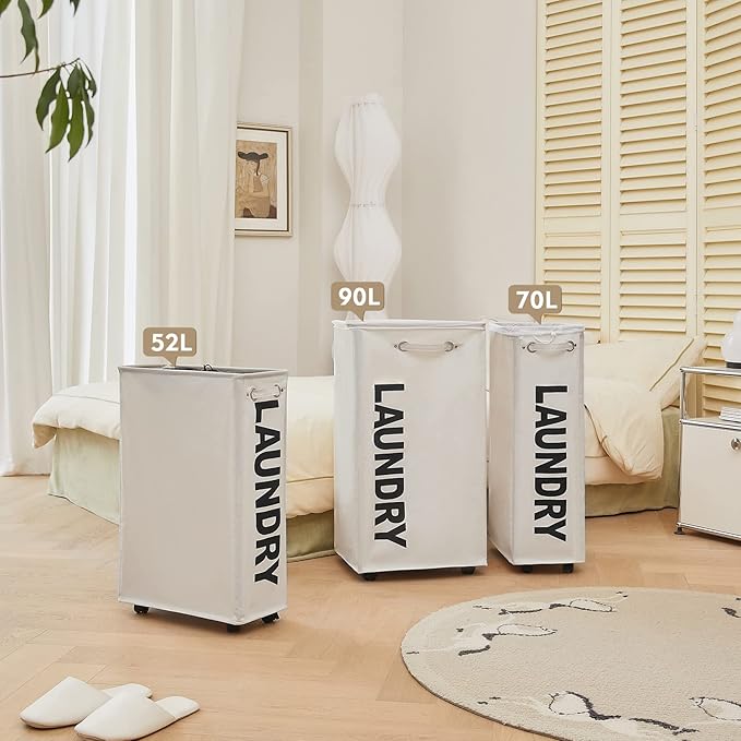 DOKEHOM 29-Inches Enlarged Slim Laundry Basket - Image 9