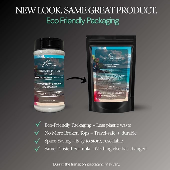 Hibiscus Island Escape Carpet Freshener Powder: Powerful Odor Eliminator - Image 2