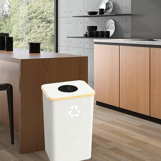 Recycling Bin for Kitchen Indoor Home, Large 100L/ 27 Gallon Recycle Bin - Image 7