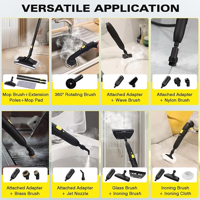 TVD Steam Cleaner, Heavy Duty Canister Steamer - Image 5