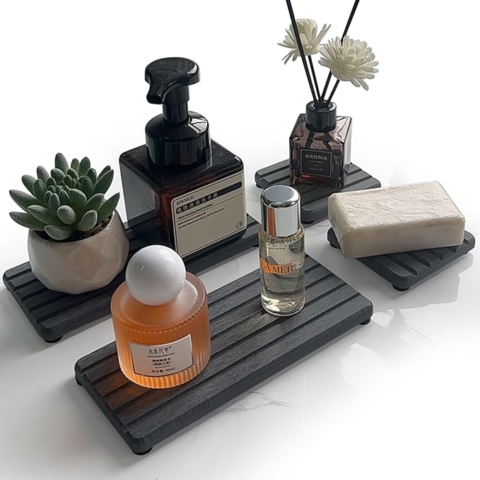 Set of 4 Water Absorbent Diatomite Coasters, Diatomaceous Earth Kitchen Soap - Image 2