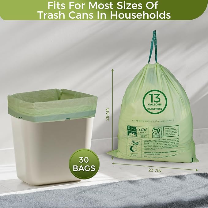 13 Gallon Compostable Trash Bags - Image 8