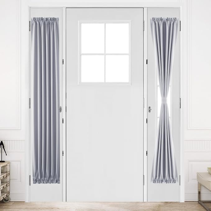 DWCN French Door Curtains – Rod Pocket Thermal Blackout Curtain by DWCN
