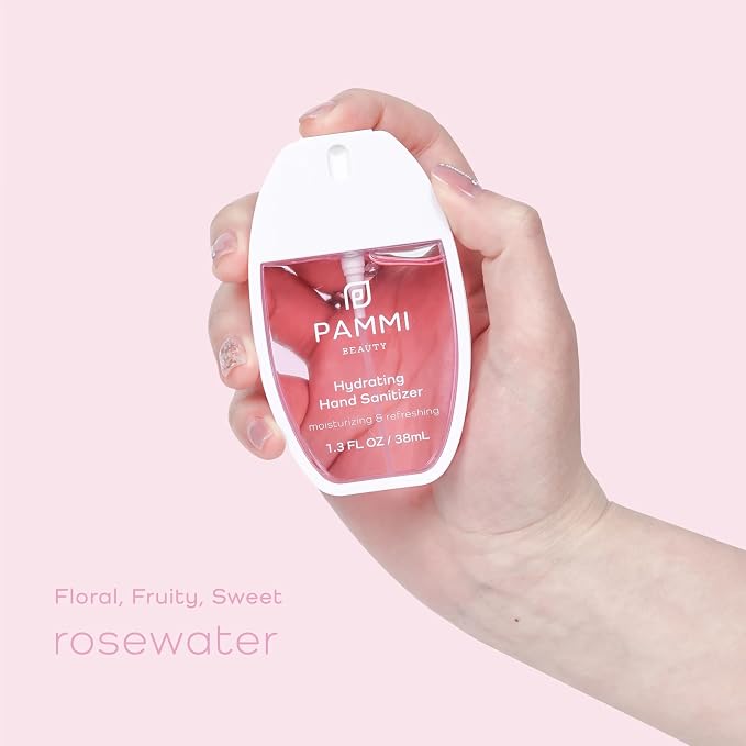 PAMMI Power Mist Hydrating Hand Sanitizer Spray, Portable Travel Size Pocket - Image 5