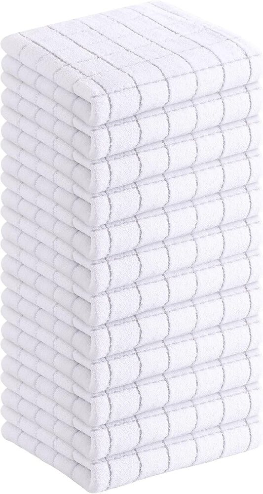 Homaxy 100% Cotton Terry Kitchen Dish Cloths, Ultra Soft and Absorbent Dish by Homaxy