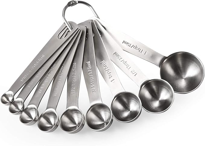 Measuring Spoons: U-Taste 18/8 Stainless Steel Measuring Spoons Set of 9 Piece: by U-Taste