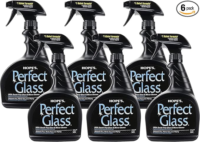 HOPE'S Perfect Glass Cleaner Spray, Streak-Free, Ammonia-Free Window, Tinted by Hopes