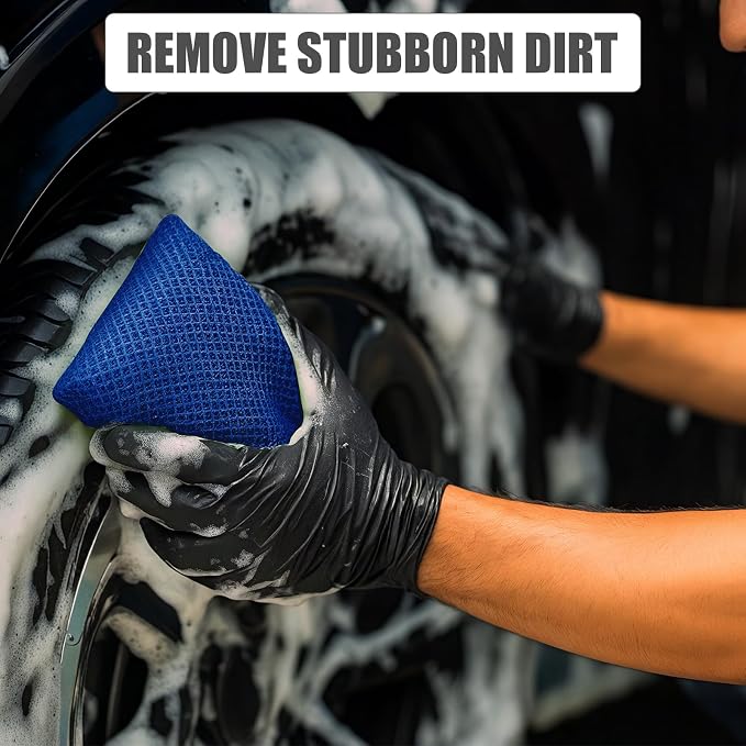 4 PCS Bug Scrubber Sponge Car, Bug Remover Wash Sponge，Car Cleaning Sponge - Image 7