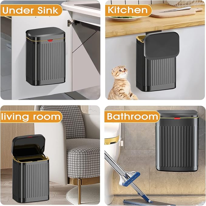 GloDeals Kitchen Hanging Trash Can - Image 6
