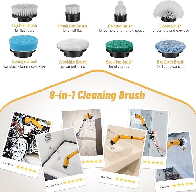 Qimedo 1500 RPM Electric Spin Scrubber - Image 6