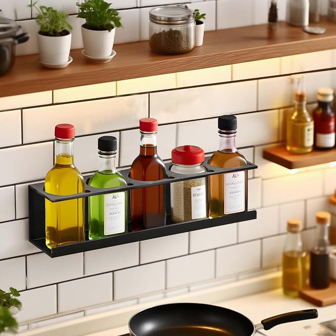 Wall-Mounted Spray Can Holder Rack Organize, 4 Pack Black Steel Aerosol Can - Image 8