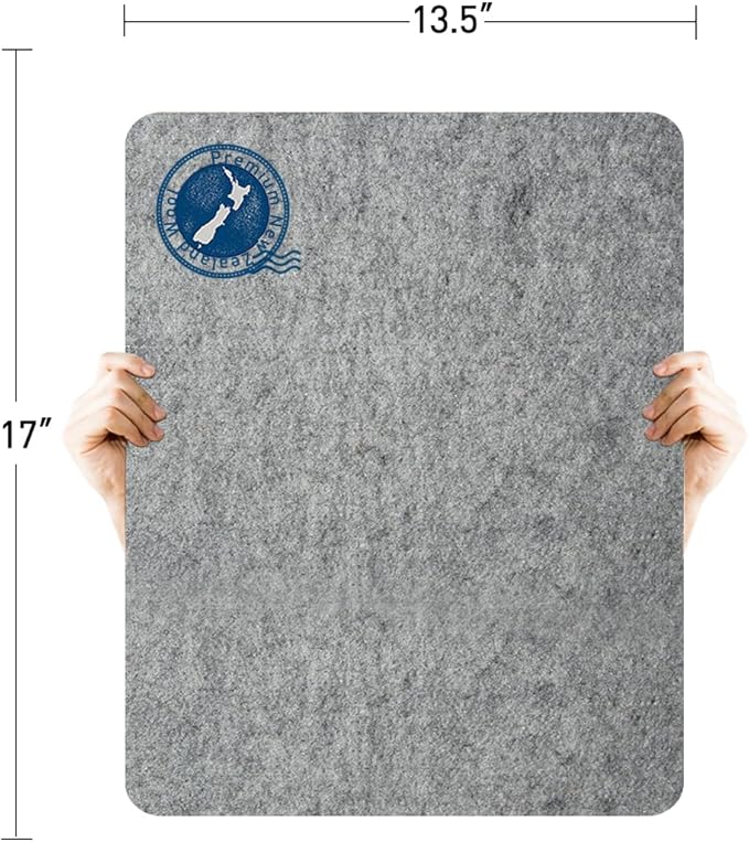 ZOMONETI 17" x 13.5" Wool Pressing Mat 100% New Zealand Felted Wool Ironing Mat - Image 2