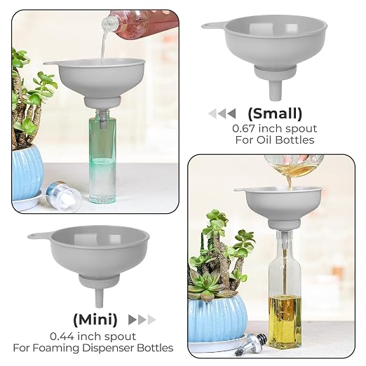 Wide Mouth Kitchen Funnel, Food Grade Plastic Cooking Canning Funnel - Image 3